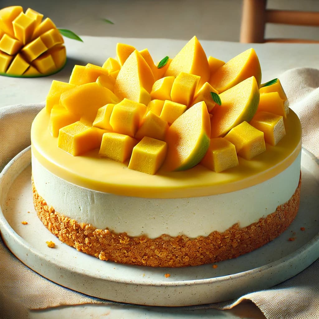 تشيز كيك مانجا بدون فرن