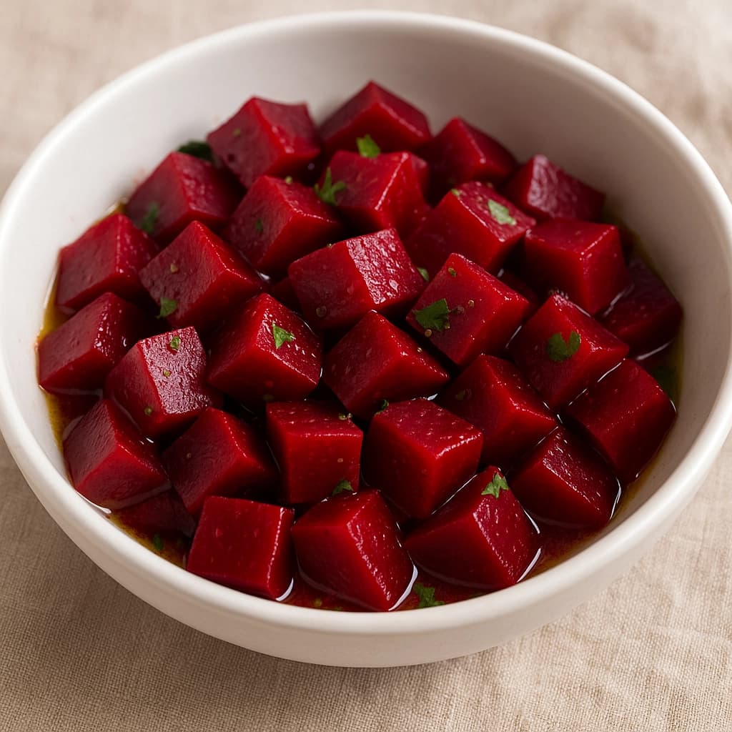 سلطة البنجر بالزيت والليمون