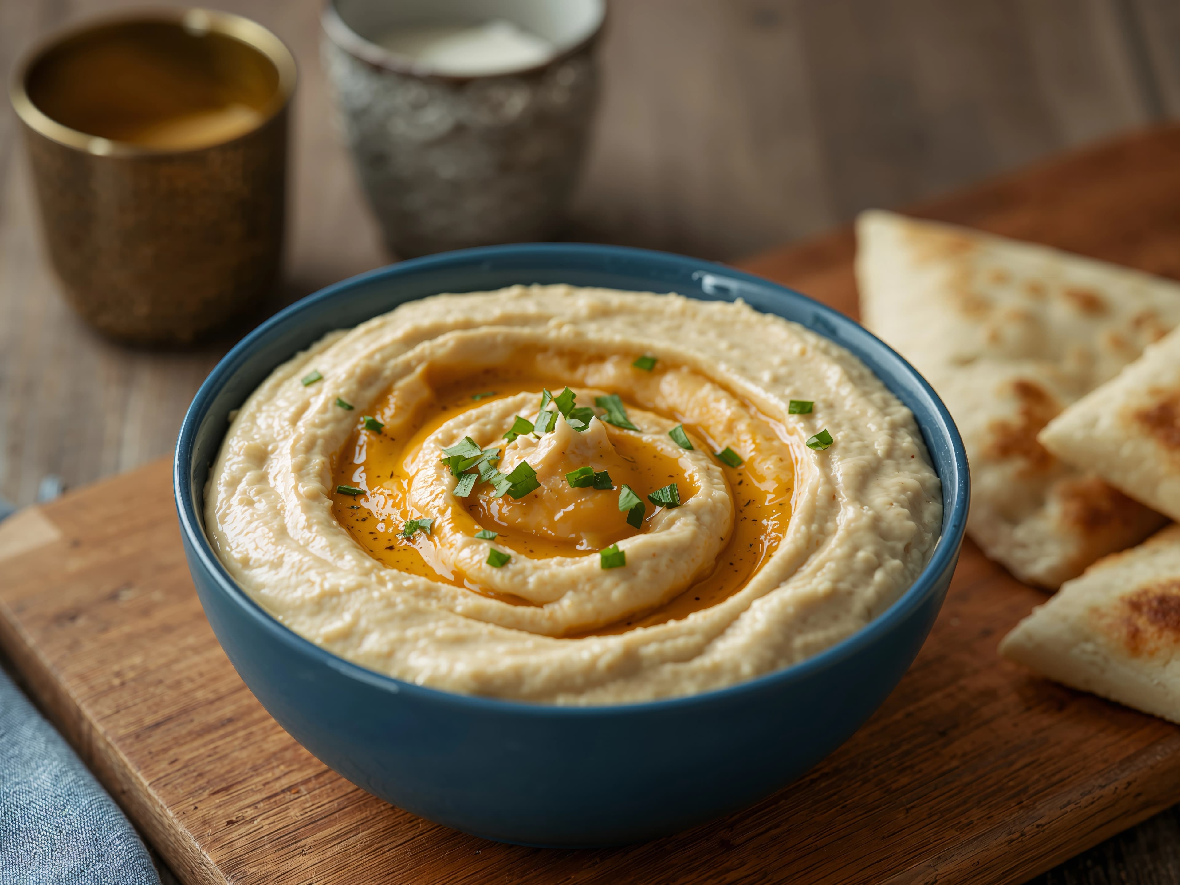 حمص بالطحينة