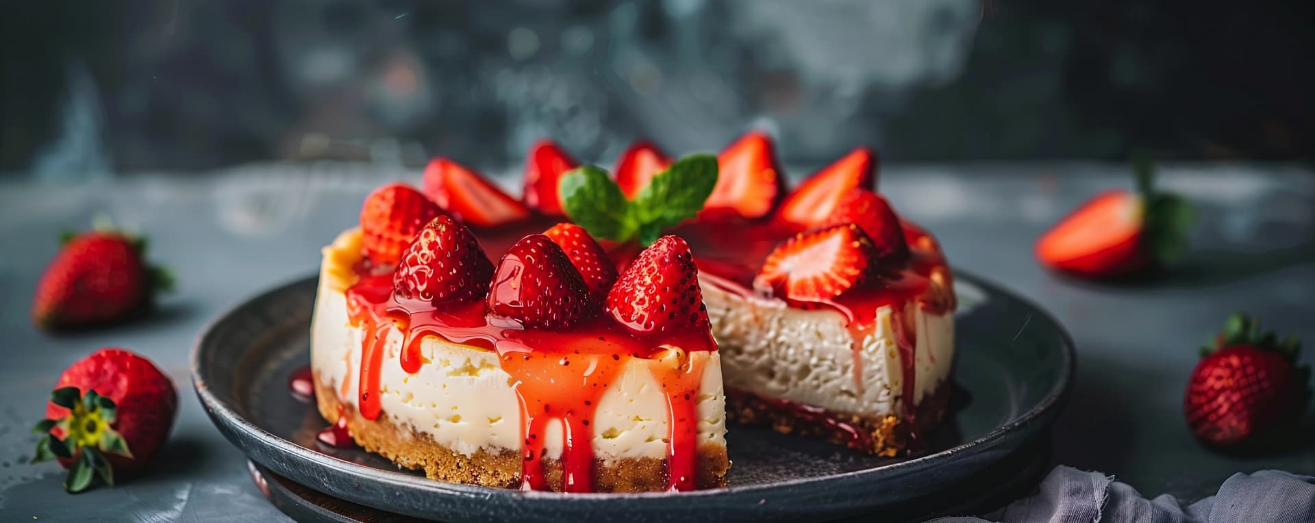 تشيز كيك فراولة